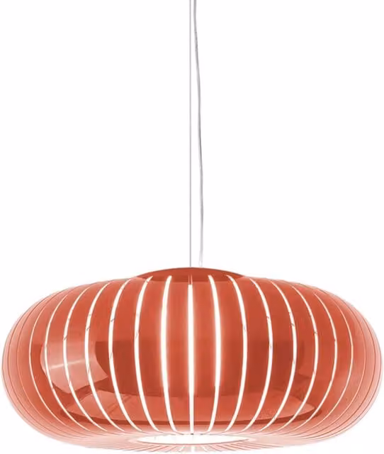 Lampada a sospensione Kartell Teresa rossa con tecnologia LED e attacco E27