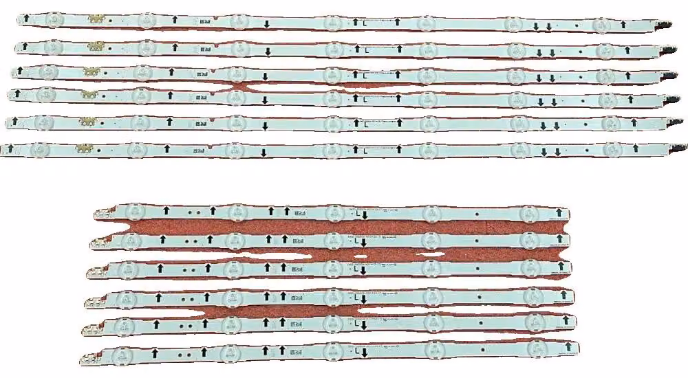 Striscia LED - lunghezza 1158 mm, materiale in rame, tensione nominale 3 V, flusso luminoso: 60, durata media: 100.000 ore
