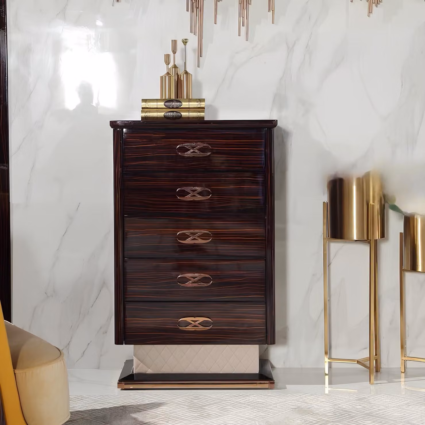 Hoch Schrank Kommode Kommoden Designer Edel Holz Luxus Schränke Side Low Board
