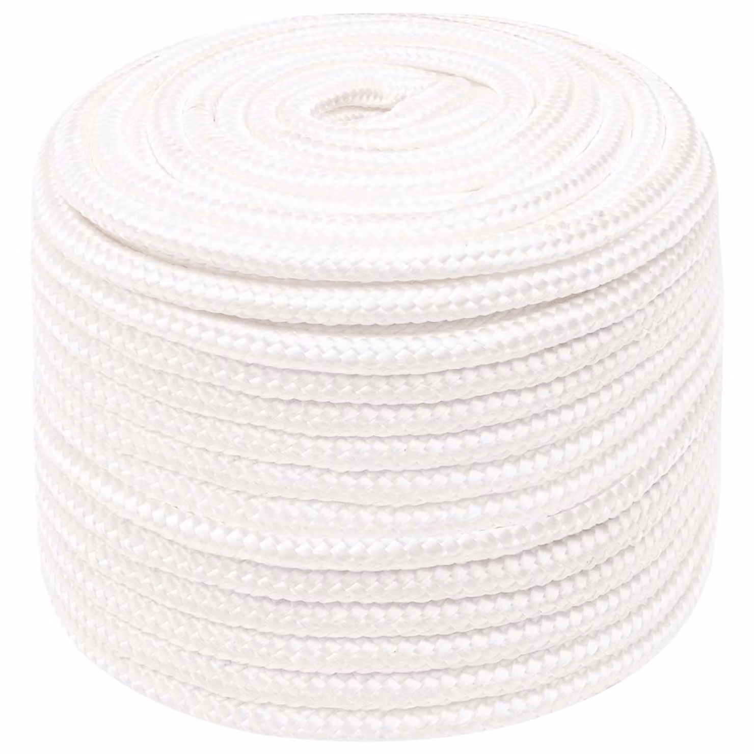 Corda multiuso vidaXL in plastica bianca, diametro 12 mm, lunghezza 25 m, carico massimo 930 kg