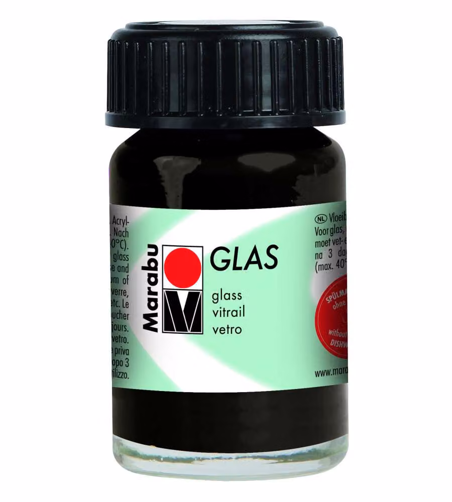 Marabu Glas 073 15 ml Nero