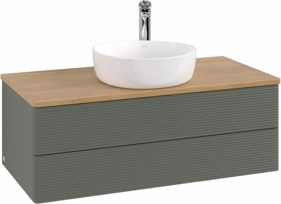 V&B Mobiletto con struttura frontale - illuminazione Antao 100x36x50cm, HL, WBP hon. Oa, le g. m La