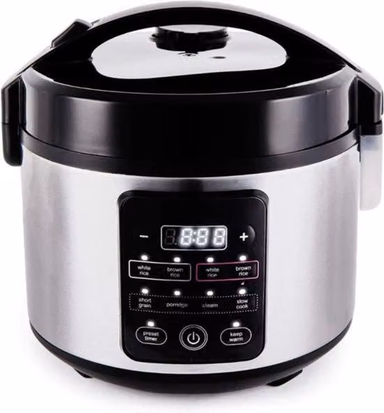 Cottura Risotto - Padella Ceramica - Logica Fuzzy Avanzata - Capacità 5,5 Tazze - 5 Funzioni di Cottura Risotto - 3 Funzioni Multicottura