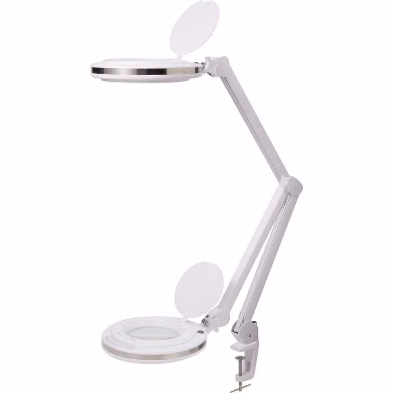 TOOLCRAFT TO-7567479 TOOLCRAFT 730 lm 127 mm (5 pollici) Lampada d'ingrandimento a LED dimmerabile con morsetto 8D 3X Fattore d'ingrandimento=3.