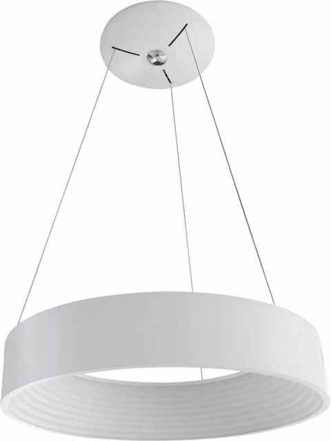 Lampada sospensione LED Italux Mattia bianca con diametro di 45 cm