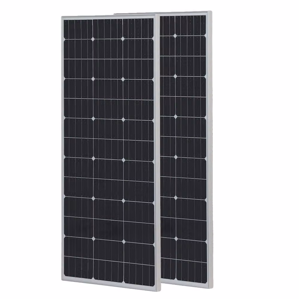 Pannelli solari, potenza massima di 150W, silicio monocristallino, 2 pezzi da 150W