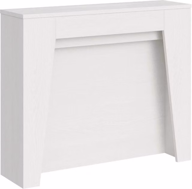 Consolle Allungabile 90x25/211 cm Pannelli in Nobilitato Anea Bianco Frassino