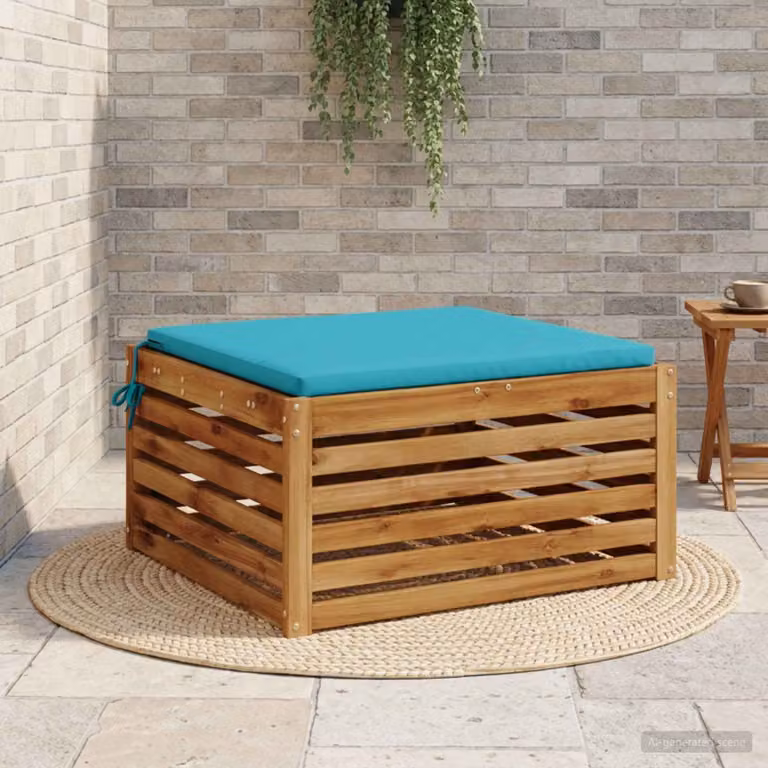 Cuscino per sedia vidaXL SOEST in poliestere con fodera rimovibile e resistenza UV, colore turchese