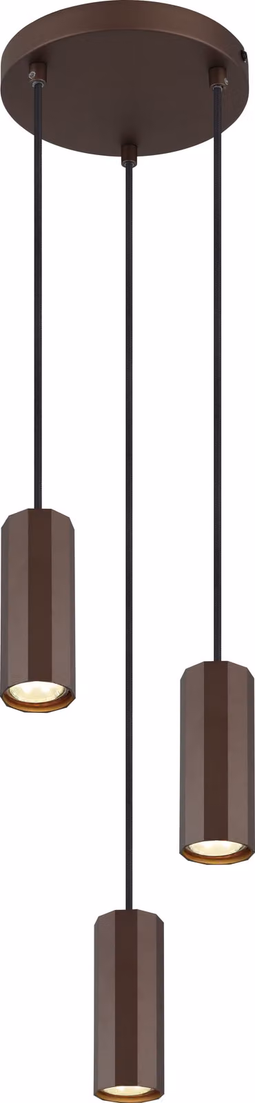 Lampada a sospensione sala da pranzo colori bronzo lampada a sospensione soggiorno 3 luci 57919-3H