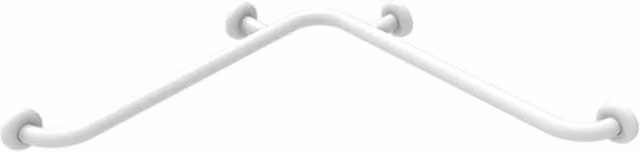 Angolare di sicurezza di cm70x70 in acciaio inox, rivestito in nylon, bianco