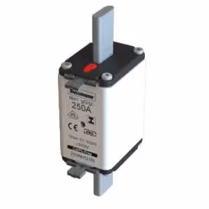 Inserto fusibile Eaton, bassa tensione, 250 A, CA 500 V, 120 kA, NH1, gL/gG, IEC, doppio indicatore di stato, linguetta isolata 250NHG1BI