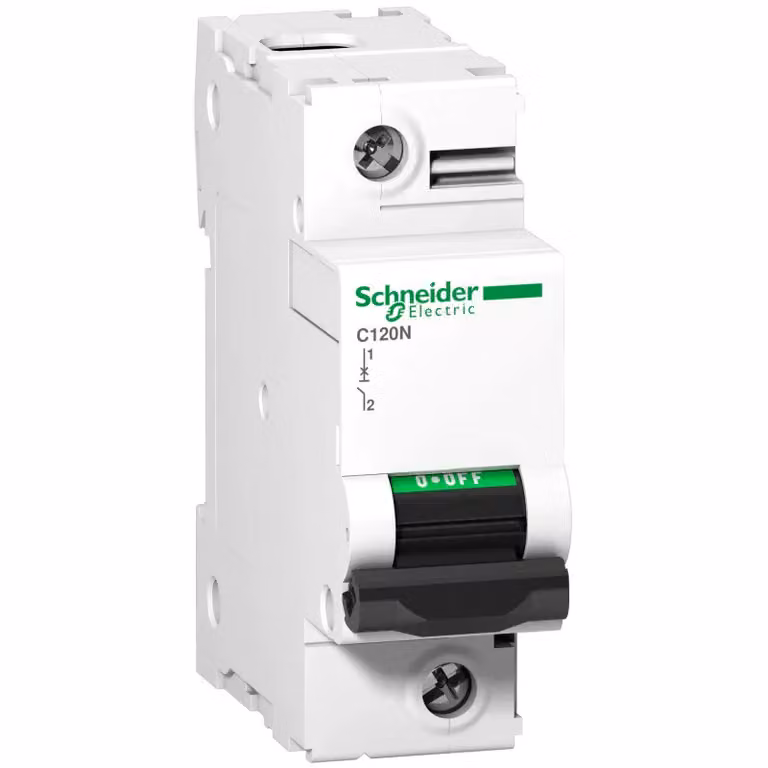 Interruttore automatico Schneider Electric C120N, 1 polo, 125 A, curva caratteristica B, 10 kA A9N18343