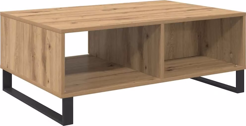 Tavolino da salotto Rovere artigianale 90 x 60 x 35 cm