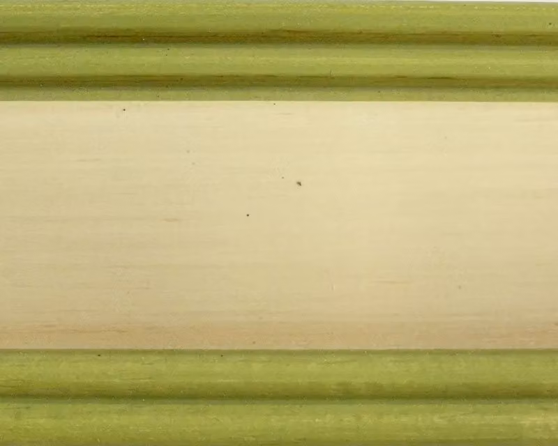 Cassapanca in legno Mobili 2G color avorio con profilo verde L: 100 cm, P: 44 cm, H: 51 cm – 2