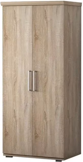 Armadio a 2 ante con appendiabiti TOM – Rovere sonoma