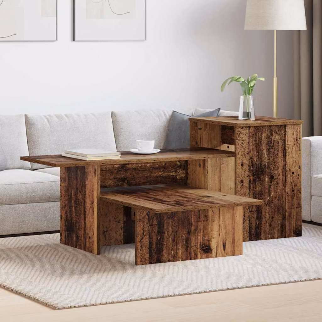 vidaXL Tavolo consolle moderno in legno marrone L: 91,5 cm, P: 35 cm, H: 38,5 cm