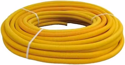 Tubo Multistrato Nicoll Gas Corrugato in Alluminio Giallo Ø 26 mm x 3 mm, 25 m – 1