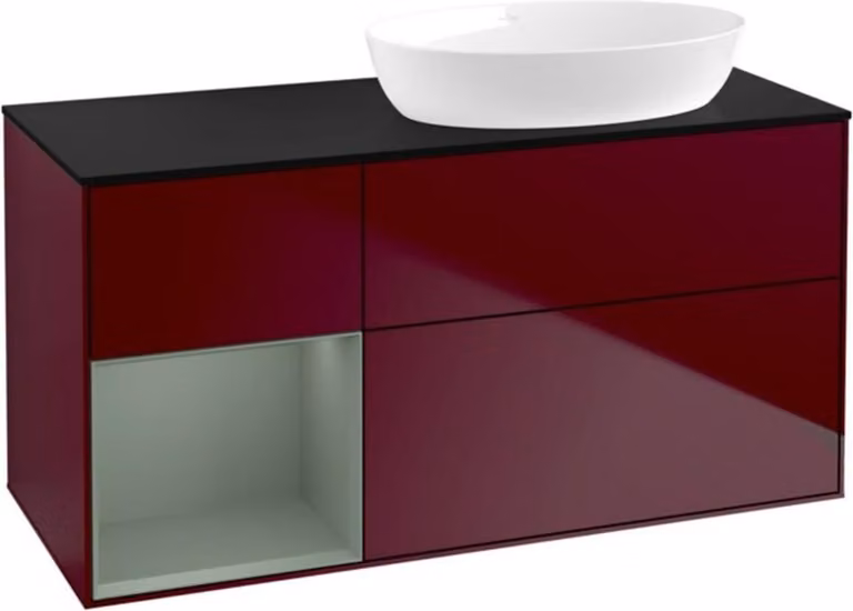 Mobiletto V&B Finion 120cm, Pl bla m, Reg Oli. m Lac, Peo m