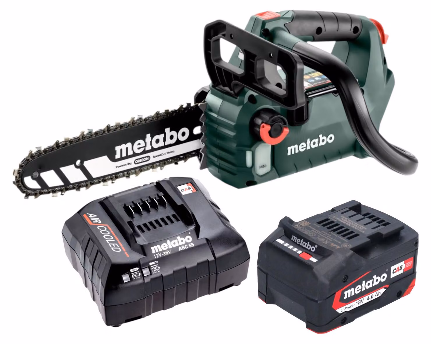 Metabo 601595850 Motosega a batteria MS 18 LTX BL 25 - senza batteria - senza caricabatterie
