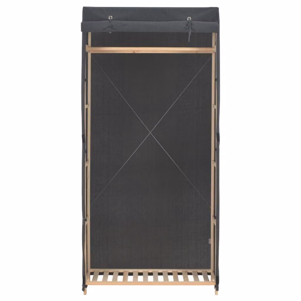 vidaXL Armadio grigio 79 x 40 x 170 cm tessuto