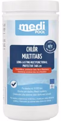 Compresse multifunzione per piscina mediPOOL, per la disinfezione, 20 g