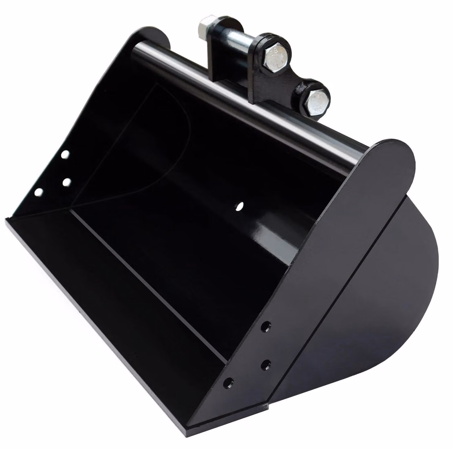 Pala per miniescavatore - Pala piatta da 500 mm - Foro di diametro 25 mm - Distanza tra i fori 88 mm - Larghezza di montaggio 90 mm