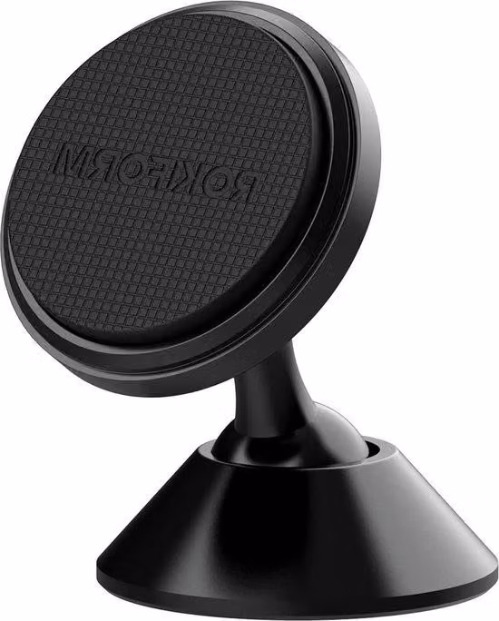 Supporto magnetico per auto ruotabile a 360 gradi in alluminio nero