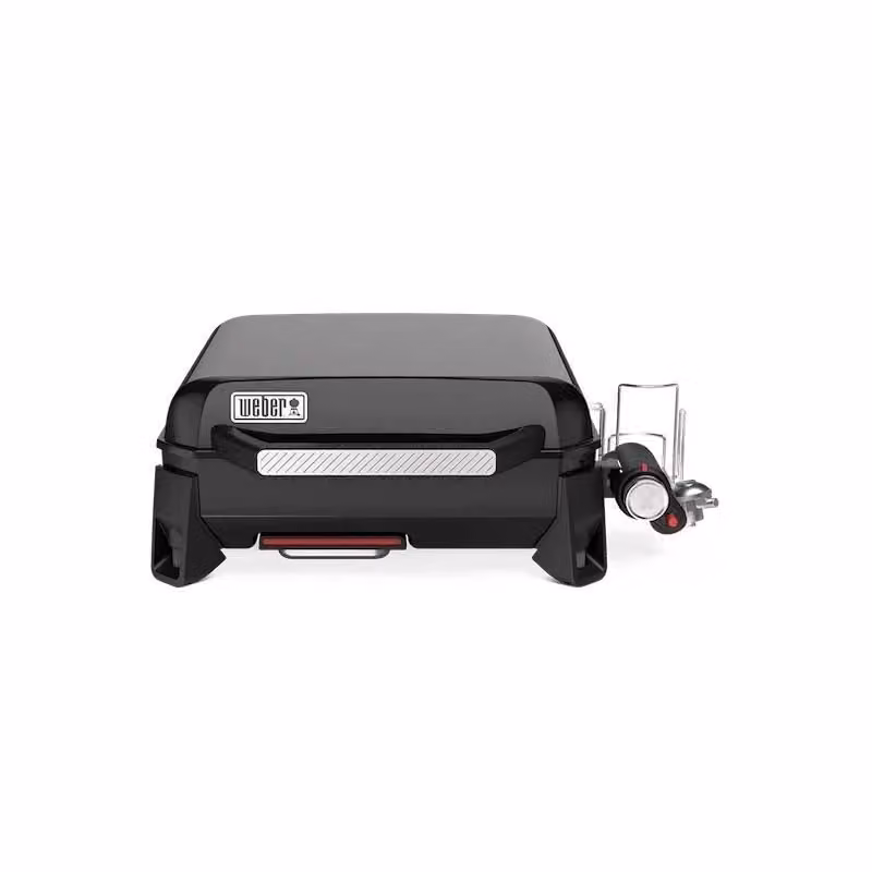 Barbecue a gas portatile Weber Slate nero con superficie di cottura in ghisa e acciaio smaltato L: 43 cm, P: 41 cm – 2