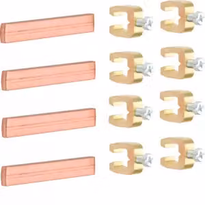 Connettore per guide a S, 60 mm, tipo universN, 12x5 mm, a 4 poli, per armadi FP/ZB/FT/FA