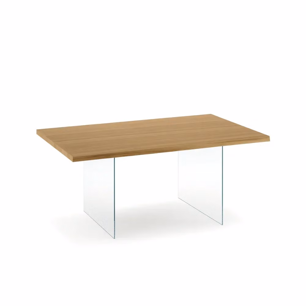 Tavolo da pranzo fisso Forest in legno impiallacciato rovere naturale color marrone Duzzle L: 200 cm, P: 100 cm, H: 76 cm – 2