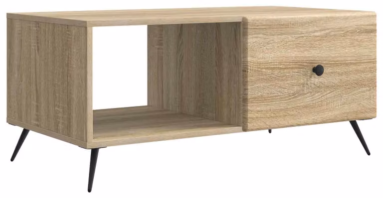 Tavolino da salotto Rovere Sonoma 90 x 50 x 40 cm