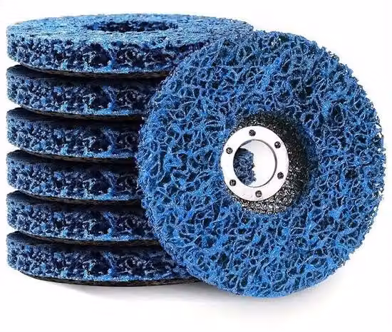 Disco abrasivo CSD da 125 mm per la rimozione di ruggine e vernice, con superficie abrasiva resistente e colore chiaro, per levigatrici a filo blu.