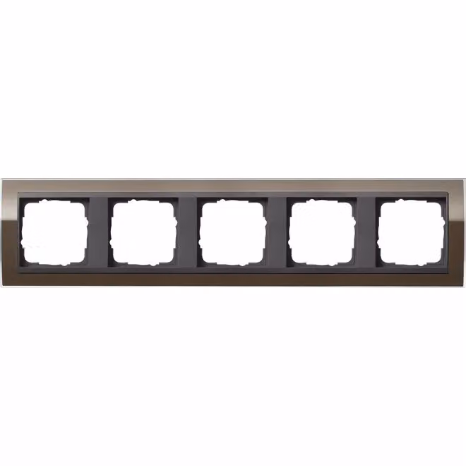 Gira 0215768 Cornice di copertura a 5 moduli per Gira Event antracite marrone chiaro