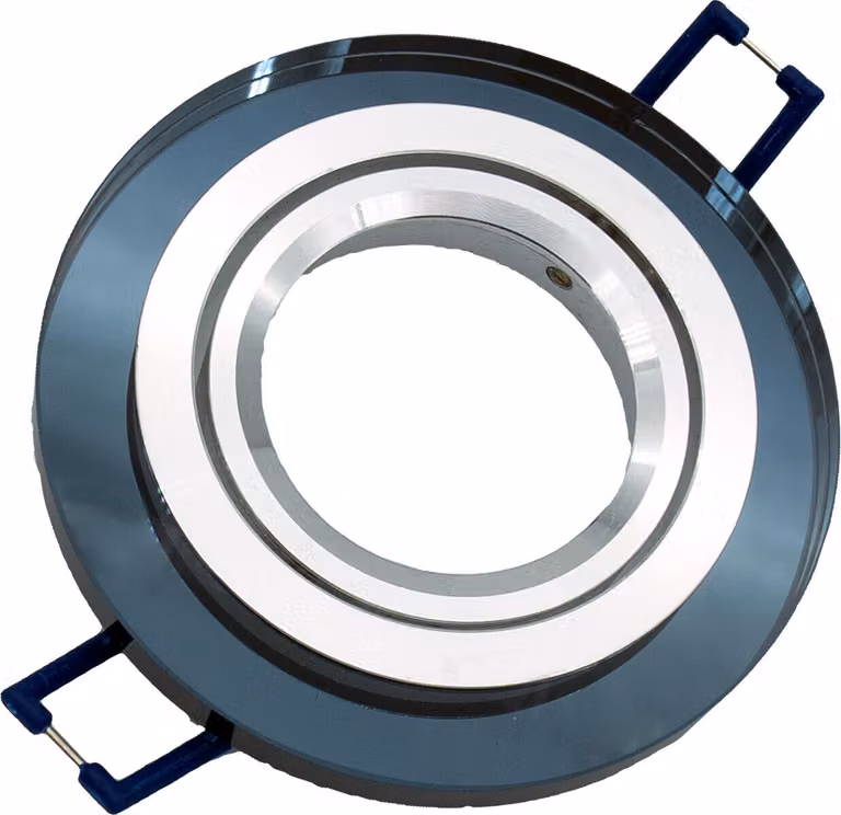 Lampadina mobile in vetro nero a specchio GU10 rotonda ID-1039 Idealed