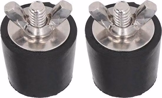Tappi di protezione invernale per piscine da 25 mm - 2 pezzi. Protezione antigelo avanzata con perno metallico per proteggere i tubi di scarico delle piscine dai danni causati dal gelo.