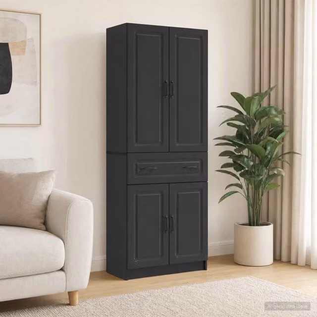 Set di armadi 2 pz Nero Legno ingegnerizzato 3416989