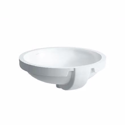 Laufen Pro A - Lavabo, 420x420 mm, senza foro per miscelatore, bianco H8189610001091