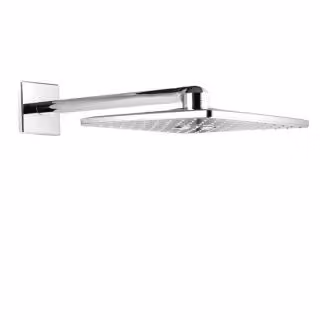 Grohe Rainshower SmartActive Cube - Soffione 310, Braccio doccia 430 mm, 2 getti, Spazzolato Cool Sunrise 26479GN0