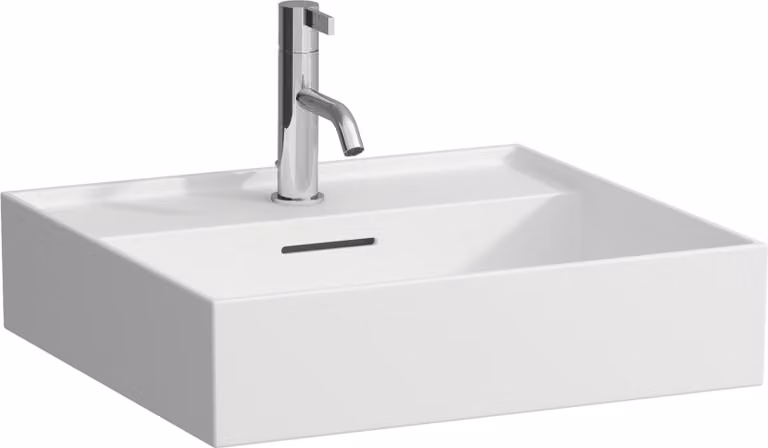 LAUFEN Kartell lavabo à poser, 1 trou pour robinet, avec trop-plein, 500x460mm, H8163327571041, H8163327571041