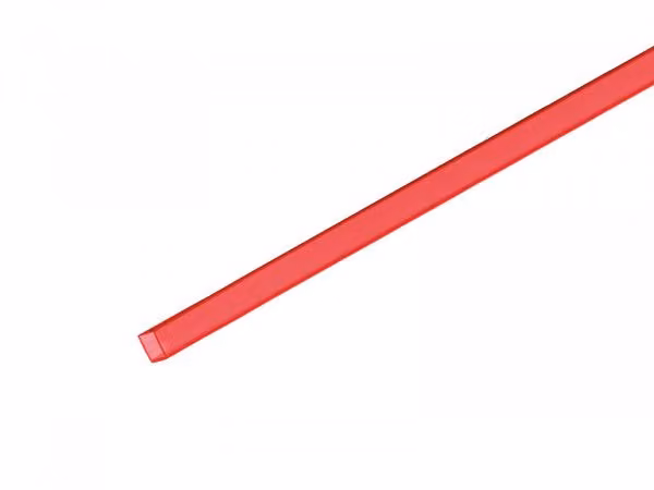 EUROLITE tubo vuoto 10x10mm rosso UV-attivo 2m