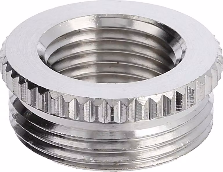 WISKA Riduzione PG/PG da PG16x1,41 a PG9x1,41 MRR-16/09 tondo ottone (CuZn) nichelato Filettatura di collegamento 6,5 mm - 1