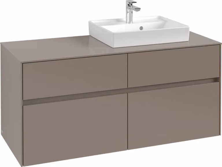 Mobiletto V&B Collaro 120x54,8x50cm, WT r, LED 8,8 W, blu volc