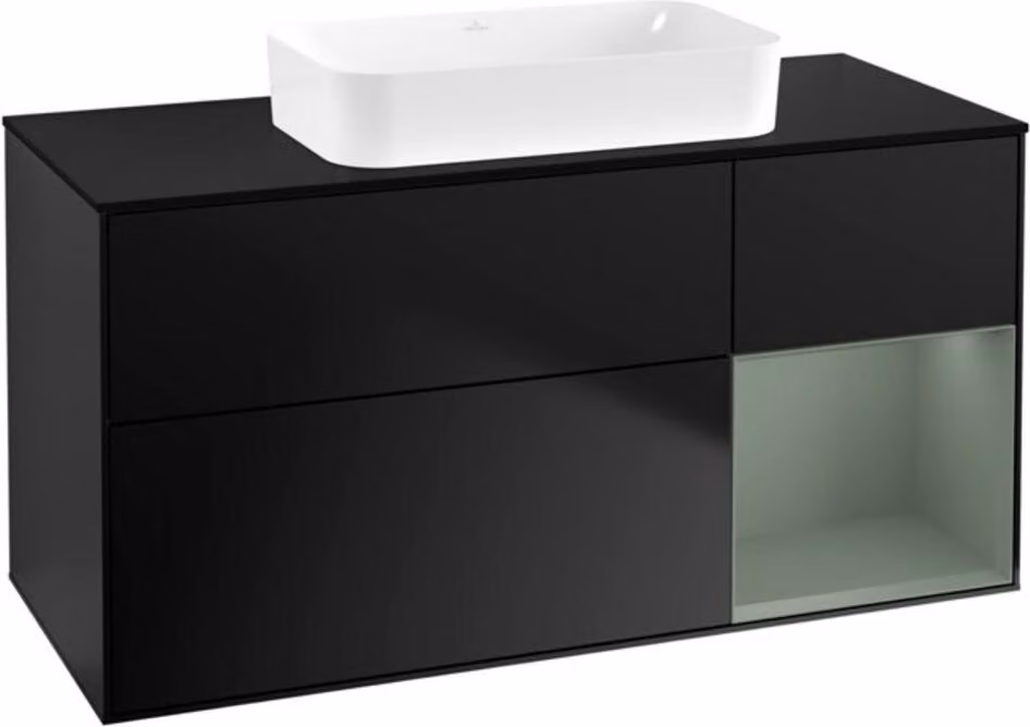 Mobiletto V&B Finion 120x60 cm, Reg re Oli. m Lac, bla m Lac