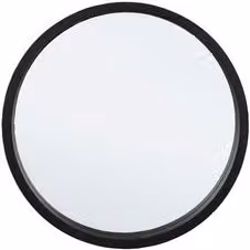 Specchio rotondo senza luce Tiziano Bizzotto Nero Diametro: 52 cm