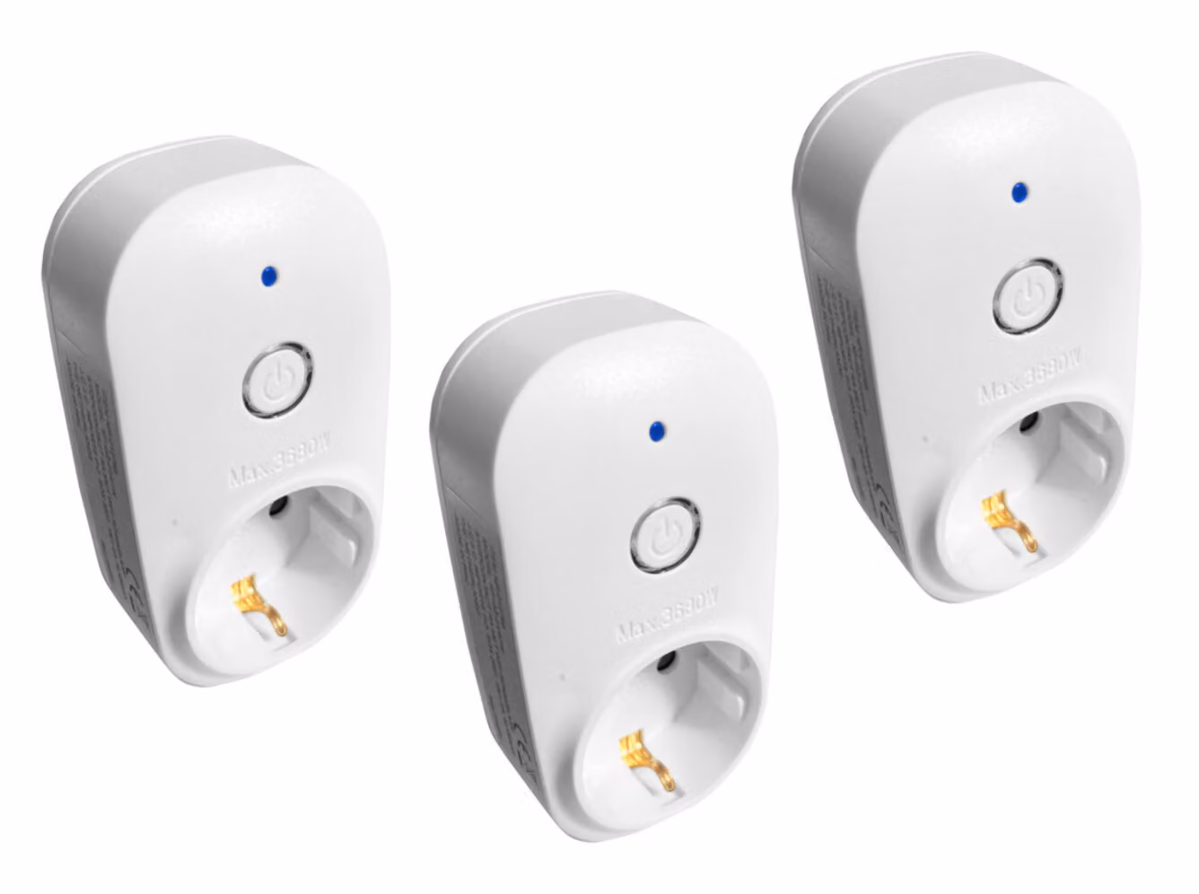 Set di 3 prese intelligenti (interruttori wifi)