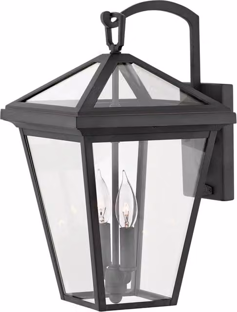 Applique esterna nera 2xE14 IP44 Alford Place Quintiesse