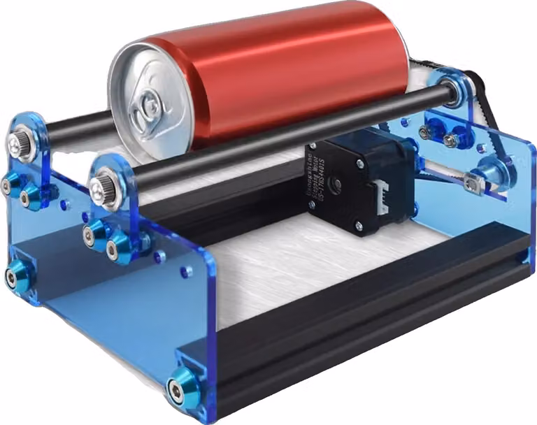 Modulo di rotazione per incisione laser, larghezza regolabile per lattine, incisione precisa per oggetti cilindrici