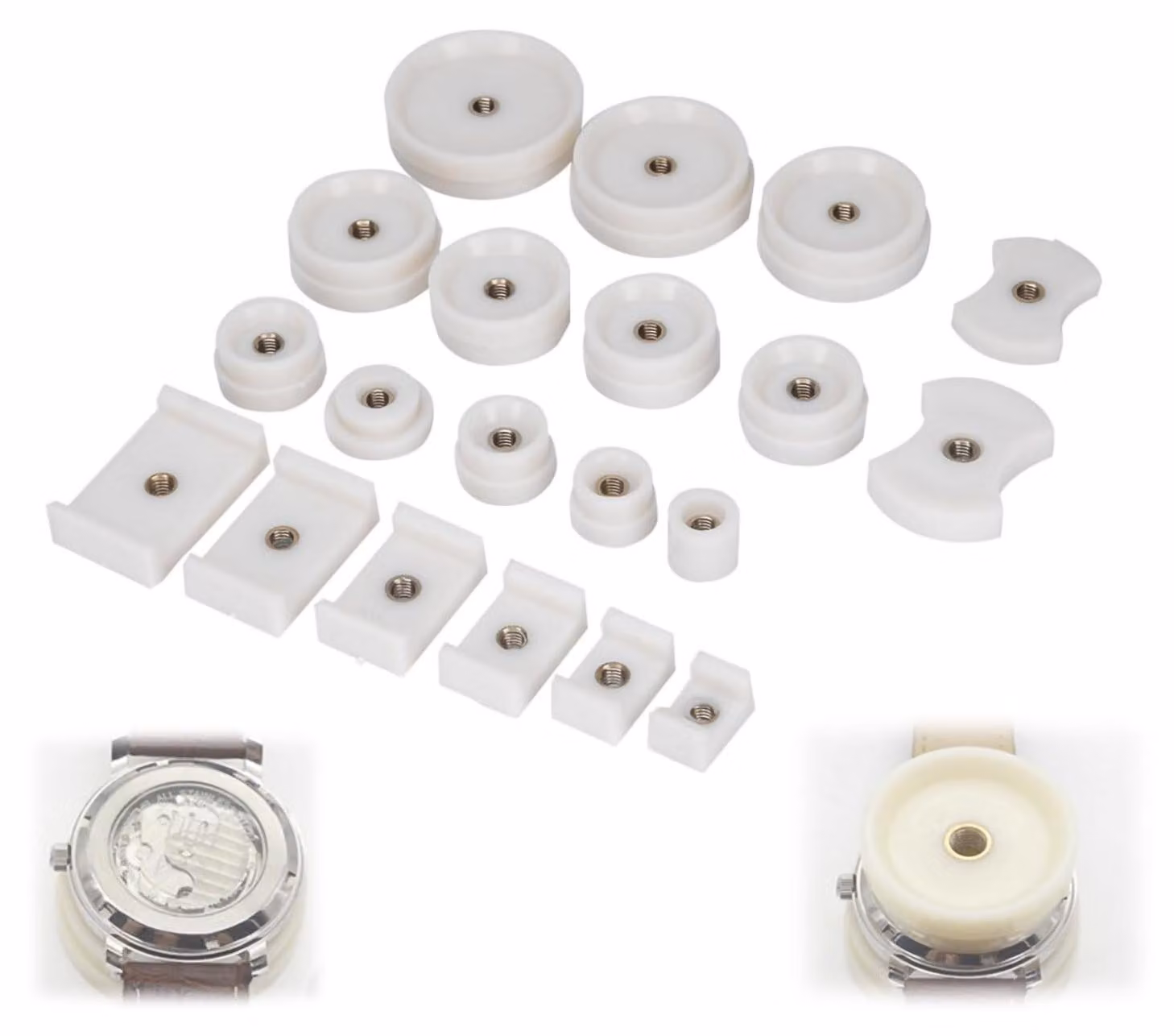 Kit professionale per la riparazione di orologi - 20 piastre e timbri - Numero di modello: fsd21vgq6