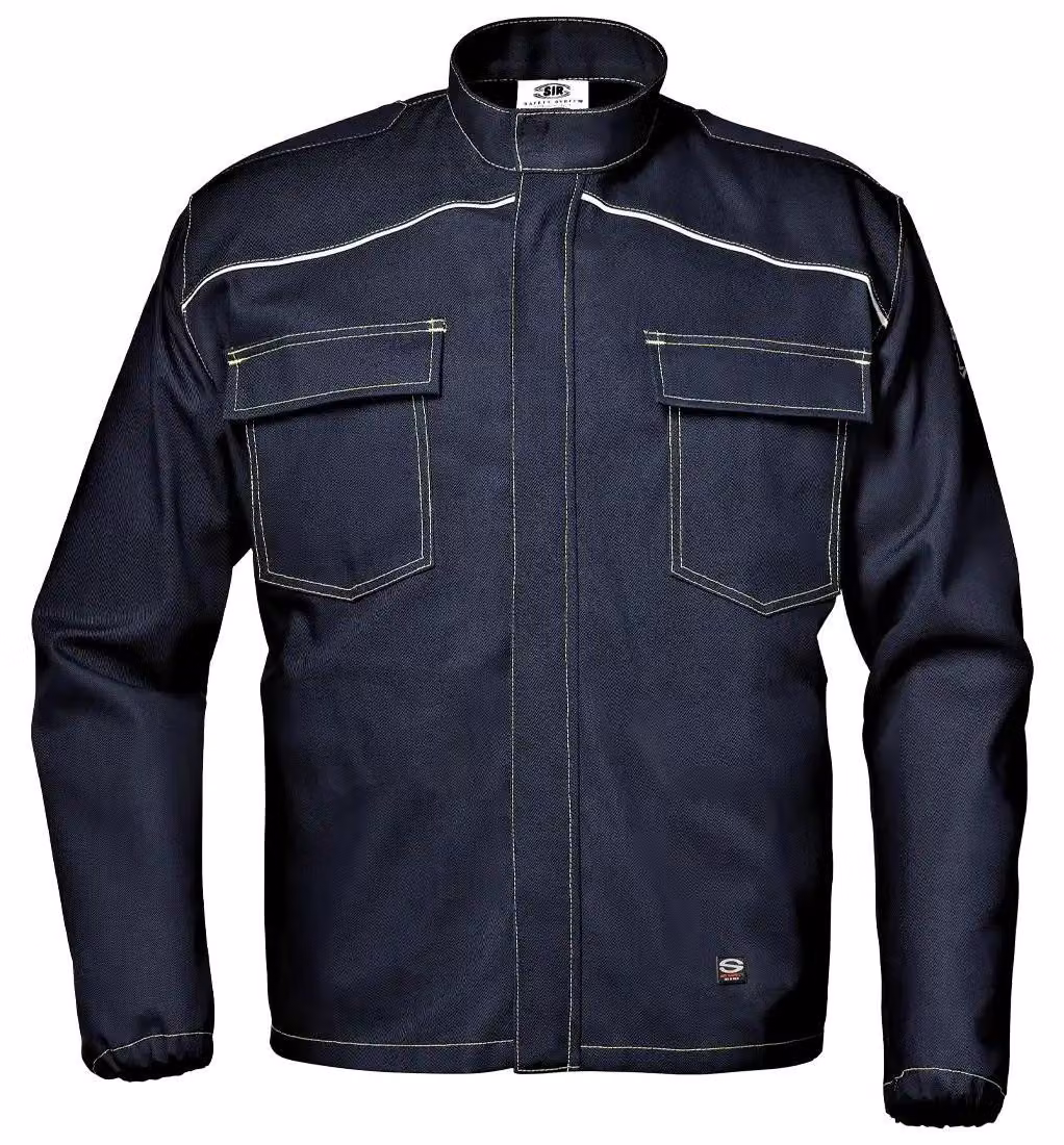 Giacca da lavoro Sir Safety Polytech 360, ignifuga e antistatica, da uomo, blu scuro, taglia M, blu scuro
