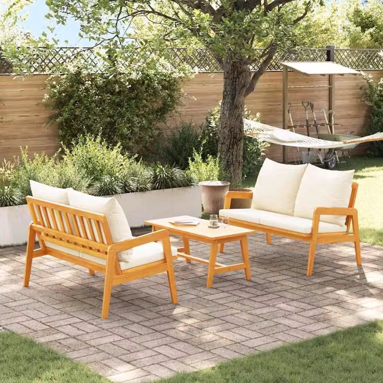 Maison Exclusive - Set da bistrot da 3 pezzi, legno massello di acacia, color marrone